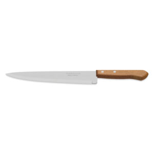 Cuchillo de acero inoxidable 8" mango madera Tramontina