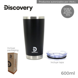 Vaso Termico Discovery 600 ML Negro (14009)