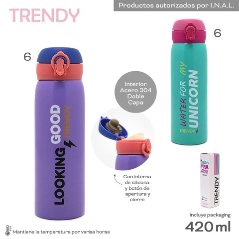 Botella Termica Trendy 420 ML (14090)