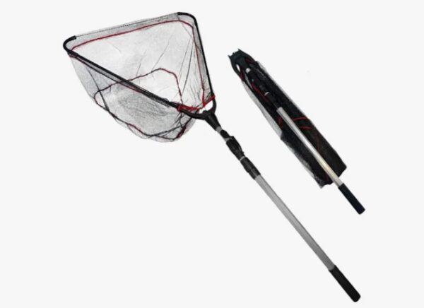 Copo de pesca plegable aluminio de 2,10 mts, 50cm (marron) (TRA-19-01)