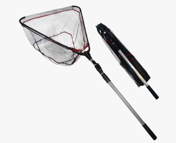 Copo de pesca plegable aluminio de 2,10 mts, 50cm (marron) (TRA-19-01)