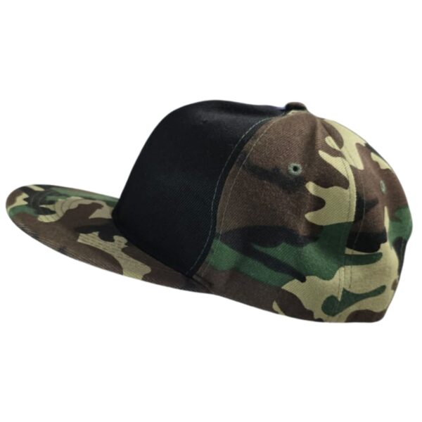 Gorra Snapback Visera Plana Camuflada Verde