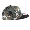 Gorra Snapback Visera Plana Hoja de Cannavis