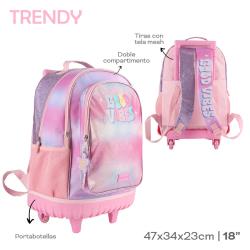 Mochila Carro Trendy Rosa (27701)