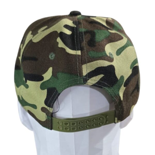 Gorra Snapback Visera Plana Camuflada Verde