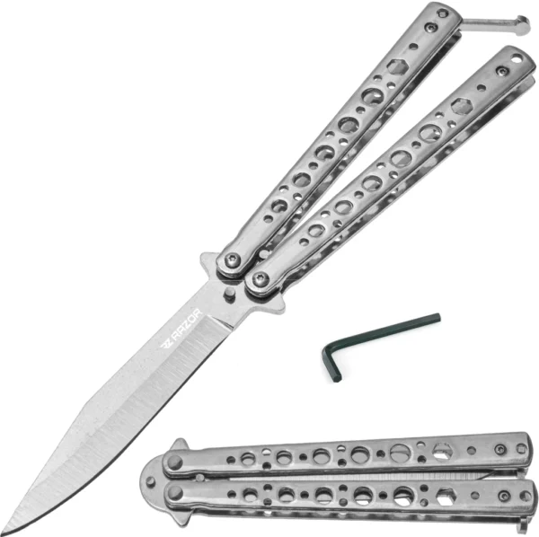 Navaja Mariposa Cuchillo con Filo Razor