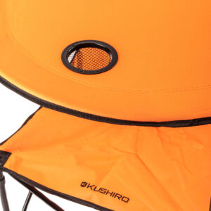 Mesa camping plegable con portavaso