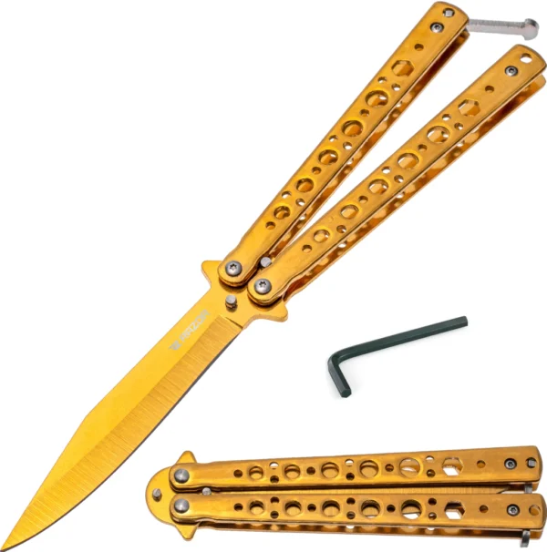 Navaja Mariposa Cuchillo con Filo Razor