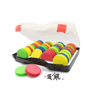 Caja con 46 alfajores de goma eva para lineas (ALF-19-01)