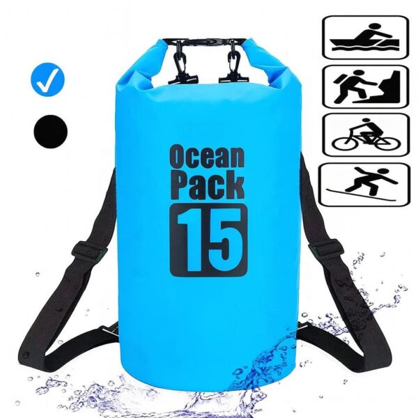 Bolsa impermeable pvc con correa 15l (BEX-15)