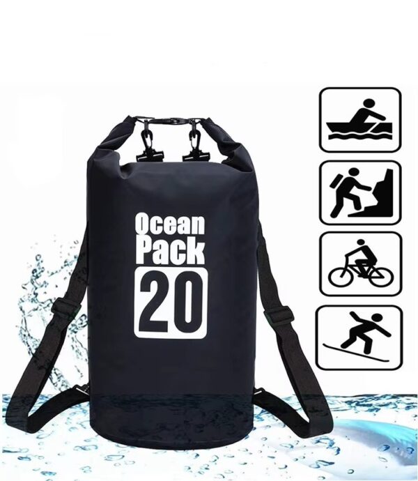 Bolsa impermeable pvc con 2 correas 20l  (BEX-20)