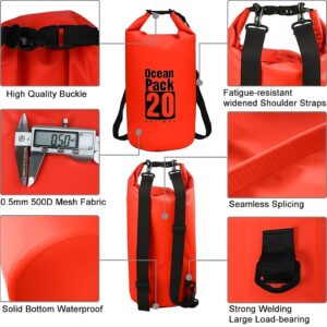 Bolsa impermeable pvc con 2 correas 20l  (BEX-20)