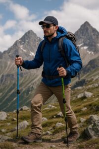 Baston trekking aluminio walk stick 135cm (BTX-2-2)