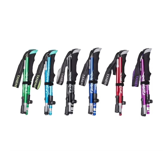 Bastón de trekkig aluminoo 4 tramos liviano compact0 130cm (BTX-2-5)