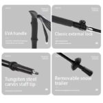 Baston de trekking soulide desmontable aluminio 135cm (BTX-5-2)