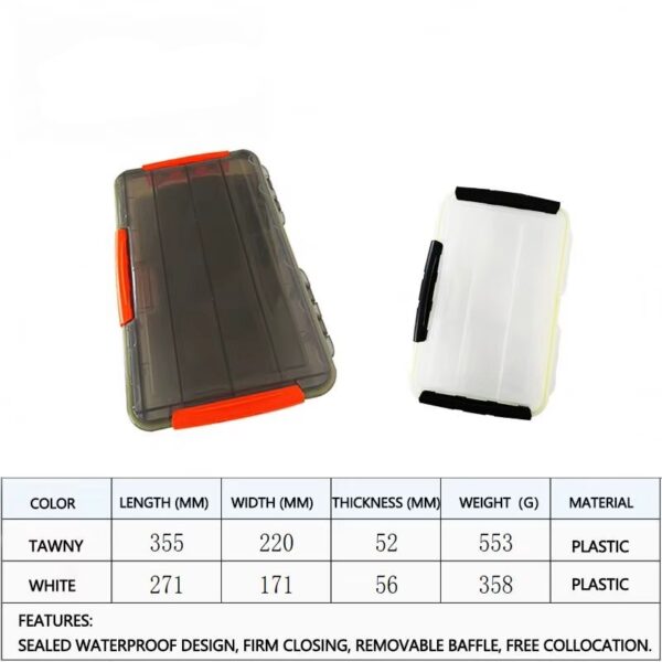 Caja estanca 3,600 sñuelos 35 x 20,5 x 5 cm (C-3600-B)