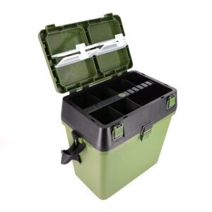 Caja de pesca grande 3 en 1 a, caja, balde, asiento (CDP-19-03)