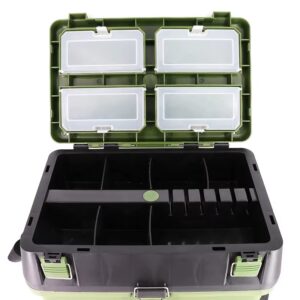 Caja de pesca grande 3 en 1 a, caja, balde, asiento (CDP-19-03)