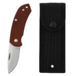 Cuchillo hoja de acero de 19cm plegable con funda (NAV-3-1)