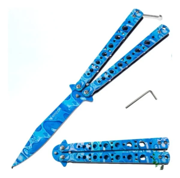 Navaja Mariposa Cuchillo con Filo Razor