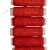 Pack Hilo Elástico Para Atar Carnada X 12 Unidades Pesca Rojo