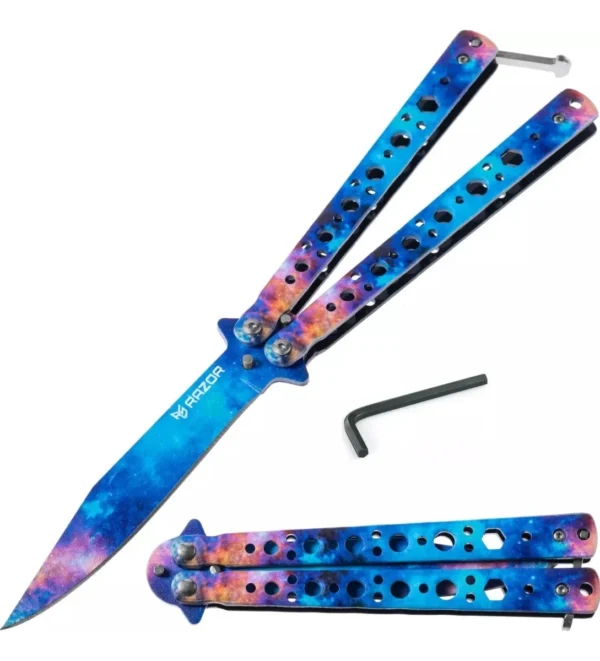 Navaja Mariposa Cuchillo con Filo Razor