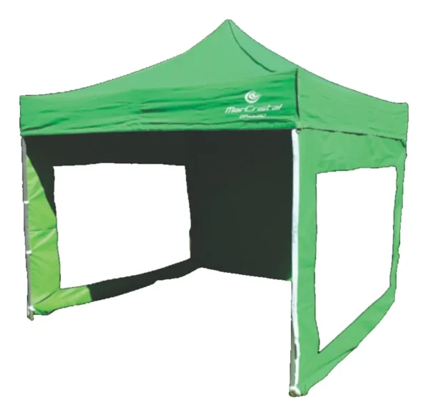 GAZEBO 3X3 MTS ALUMINIO MAR CRISTAL (BT-03G)