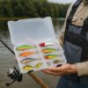 FK-901B 6 Caja de señuelos con divisiones y accesorios de pesca (FK-901B )