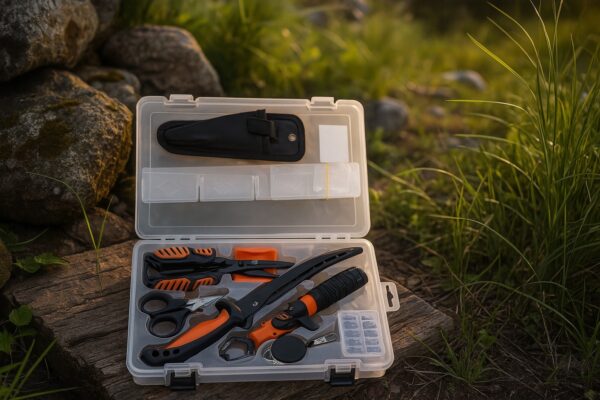 FK-901B 7 Caja de señuelos con divisiones y accesorios de pesca (FK-901B )