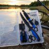 FK-901B-A 2 Caja de señuelos con divisiones y accesorios de pesca (FK-901B )