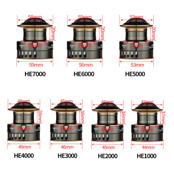 Reel Harden carrete metalico 1bb con carrete extra.