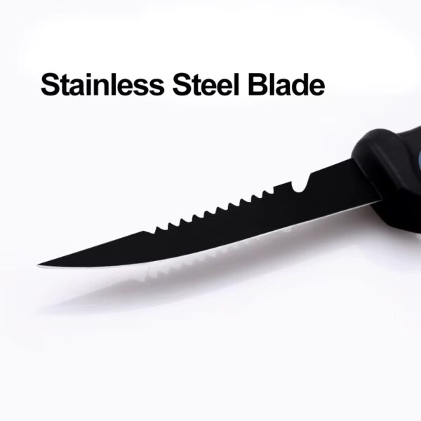 Cuchillo fileteador acero inoxidable 25cm con funda (HEP-14-02)