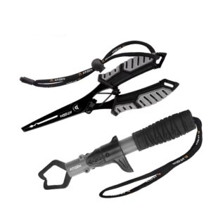 Juego de boga grip con gatillo 22cm y pinza de acero inoxidabel de 18cm (HDP-19-01)