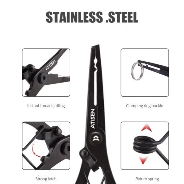 Juego de boga grip con gatillo 22cm y pinza de acero inoxidabel de 18cm (HDP-19-01)