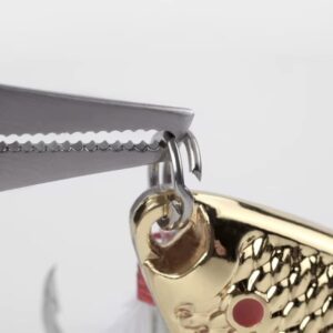 Pinza abre anillas señuelo anzuelos pesca c/ funda 16cm (HPE-13-01)