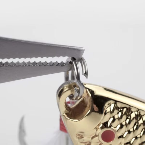 Pinza abre anillas señuelo anzuelos pesca c/ funda 16cm (HPE-13-01)