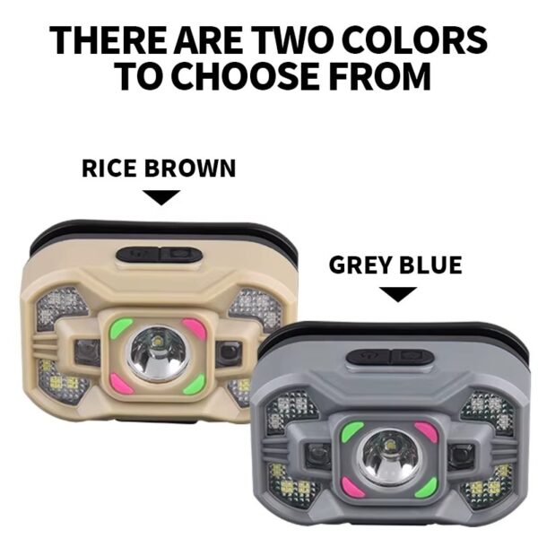 LDC 1-6 10 Linterna de cabeza led xpe + cob 90lumenes con usb (LDC-1-6)