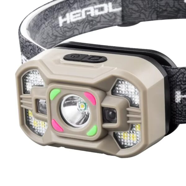 Linterna de cabeza led xpe + cob 90lumenes con usb (LDC-1-6)