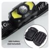 Linterna de cabeza batería intercambiable luz led cob impermeable (LDC-1-9)
