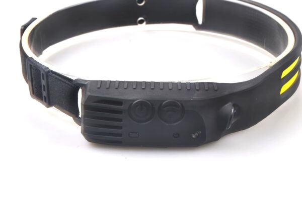 Linterna recargable vincha usd de 2 tiras color amarillo con sensor (LDC-2-2)