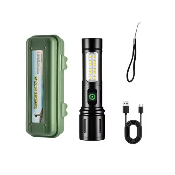 LIN 1-2 1 Linterna de mano antorcha de aluminio zoom telescópico (LIN-1-2)