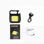 Llavero aluminio con luz recargable multifuncional mini cob led (LIN-2-4)
