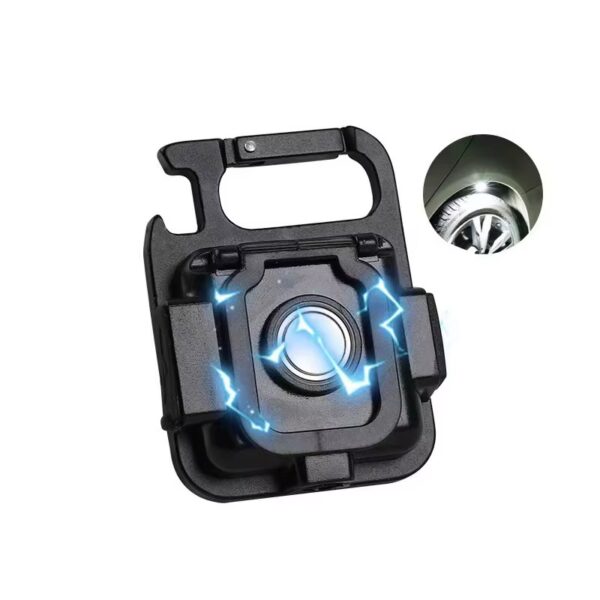 Llavero aluminio con luz recargable multifuncional mini cob led (LIN-2-4)