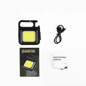 Llavero abs (plastico) con luz recargable multifuncional mini cob led (LIN-2-5)