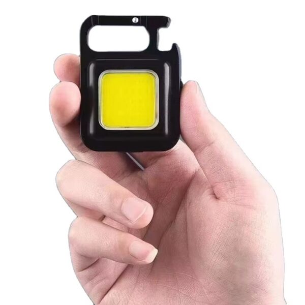 Llavero abs (plastico) con luz recargable multifuncional mini cob led (LIN-2-5)