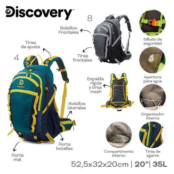 Mochila Camping Discovery. (22317)