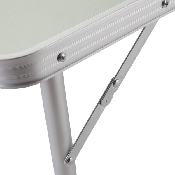 Juego de mesa 120x60x70 cm，4 silla，aluminio (TABLE-40)