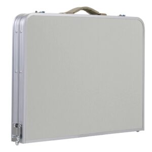 Juego de mesa 120x60x70 cm，4 silla，aluminio (TABLE-40)