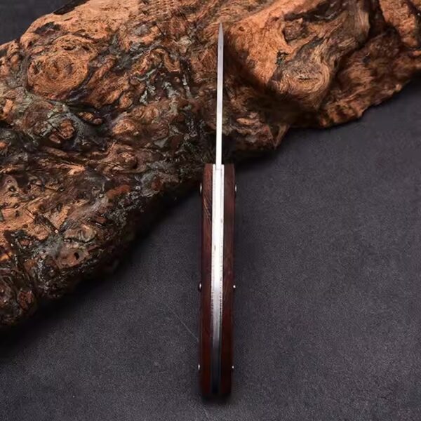 NAV3-1 2 Cuchillo hoja de acero de 19cm plegable con funda (NAV-3-1)