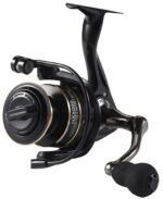 Reel black Rain carrete metalico, manija de fuerza.